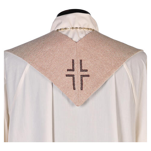 Our Lady of Tenderness stole, Marian symbol, ivory colour 3