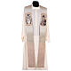 Our Lady of Tenderness stole, Marian symbol, ivory colour s1