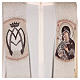Étole Vierge de Tendresse et symbole marial couleur ivoire s2