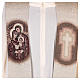 Estola Sagrada Família bordada sobre tecido cor de marfim s2