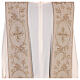 Ivory stole with crosses branches and ivory golden grapes s2
