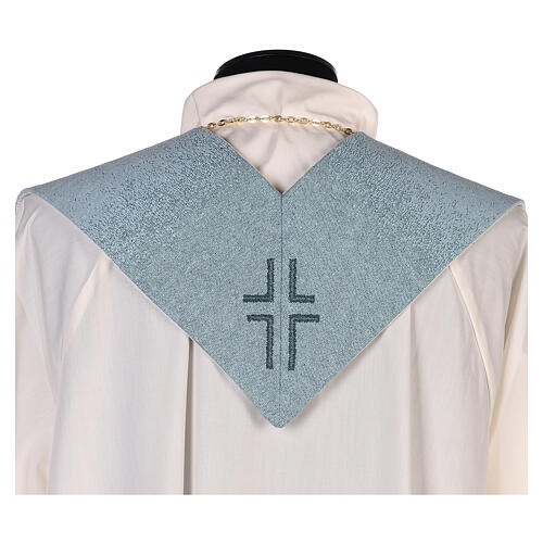 Blue stole with Our Lady of Tenderness 3