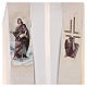 Étole Saint Jean Évangéliste avec plume et aigle couleur ivoire s2