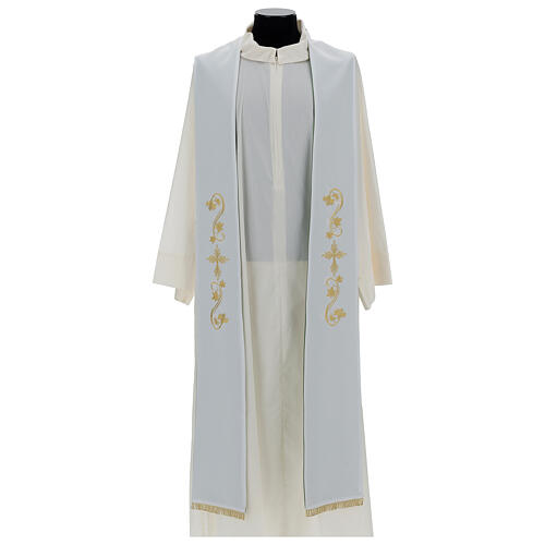 Embroidered two-tone chasuble 100% polyester 2