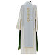 Tristole two-colored embroidered 100% polyester green and ivory s7