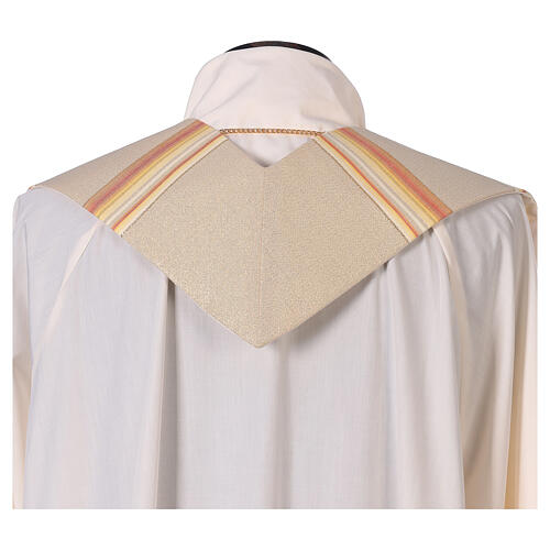 Liturgische Stola aus Polyester, orange und gold 3