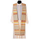 Liturgische Stola aus Polyester, orange und gold s1