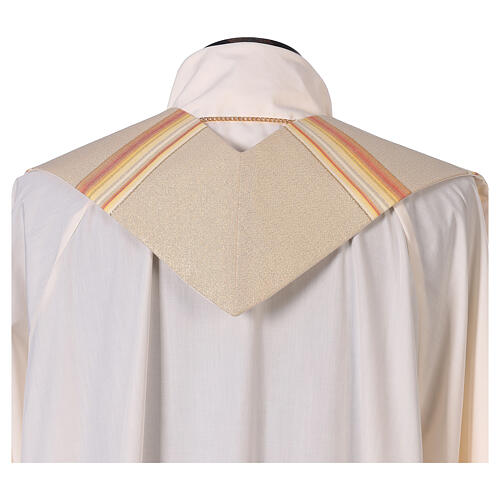 STOCK Liturgical stole, shades of orange and gold, 100% polyester 3