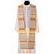 STOCK Liturgical stole, shades of orange and gold, 100% polyester s1