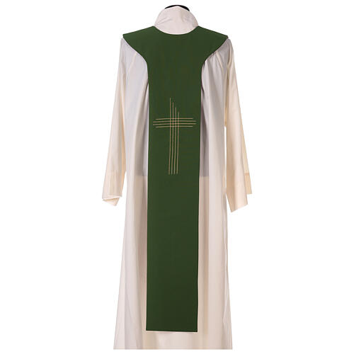 Liturgische Stola aus Polyester, grün und violett 6