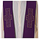 Liturgische Stola aus Polyester, grün und violett s3