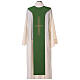 Liturgical tristole chalice and grapes two-colored green and purple 100% polyester s6
