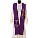 Liturgische Stola aus Polyester in violett und grün s1