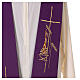 Liturgische Stola aus Polyester in violett und grün s3