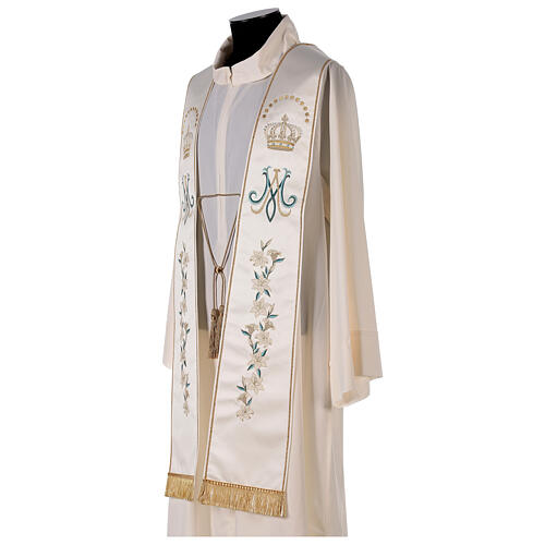 Marian stole, satin embroidery, 100% polyester Gamma 3
