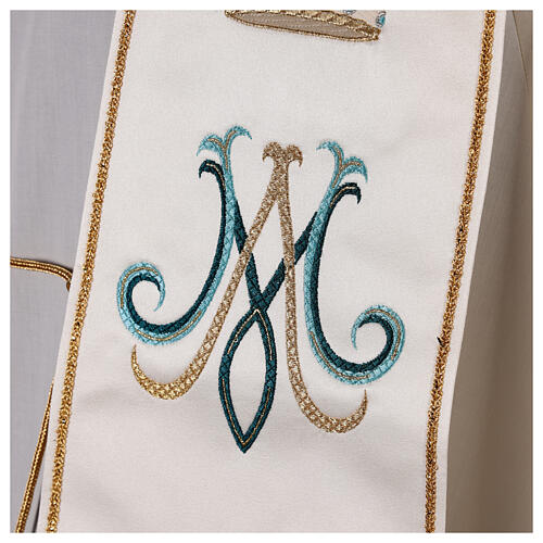 Marian stole, satin embroidery, 100% polyester Gamma 4