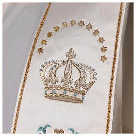 Marian stole satin embroidered 100% polyester Gamma