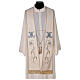 Deacon stole Marian machine embroidered 100% polyester Gamma s1