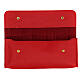 Rectangular stole burse of real red leather s2