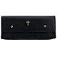 Rectangular bag for stole in black leather s1