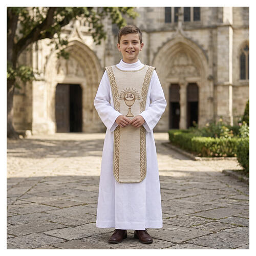 Child scapular First Communion chalice h 80 cm cotton 2