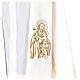 Stole in one liturgical color Saint Joseph 100% polyester s3