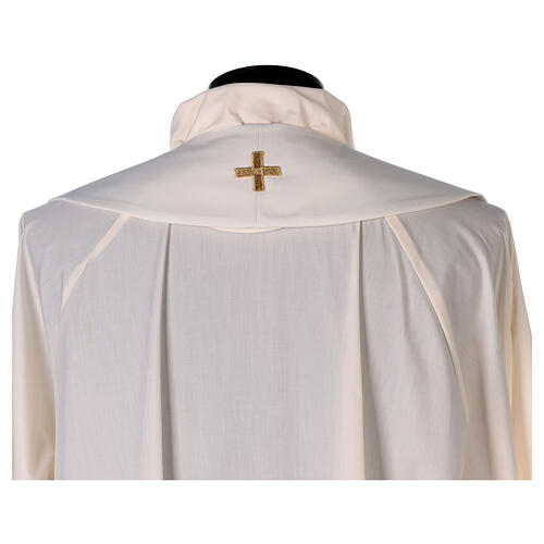 Simple ivory stole, polyester, Saint Joseph and IHS 5