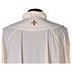 Simple ivory stole, polyester, Saint Joseph and IHS s5