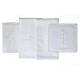 Altar linens of silk, cotton and viscose, set of 4, cross embroidery s3