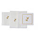 Mass altar linens chalice dove 4 pcs silk cotton viscose s3