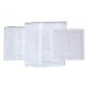 Altar linens of cotton, linen and viscose, set of 4, white cross embroidery s3