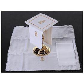 Altar linens for Liturgy XP linen cotton viscose 4 pcs