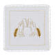 Set of 4 altar linens with wheat and bread, linen cotton and viscose s1