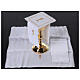 Altar cloth set chalice gold linen cotton viscose 4 pcs s2