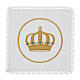 Mass altar cloth set with crown 4 pcs linen cotton viscose s1