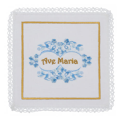 Servizio per Liturgia Ave Maria lino cotone viscosa 4 pz  1