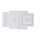Altar linens set with white dove, silk cotton and viscose, set of 4 s3