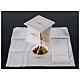 Altar linen set grapes wheat 4 pcs silk cotton viscose s2