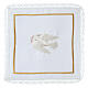 Set of altar linens with white dove, cotton, linen and viscose s4