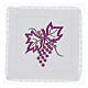 Servicio para Liturgía uva violeta 4 piezas hilo algodón viscosa s1