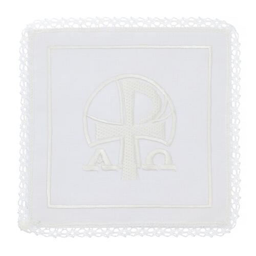 Altar cloth set cross of Aquileia linen cotton viscose 4 pcs 1