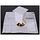 Altar cloth set cross of Aquileia linen cotton viscose 4 pcs s2