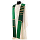 Priest stole with patchwork and golden details by Atelier Sirio s10