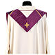 Priest stole with patchwork and golden details by Atelier Sirio s19