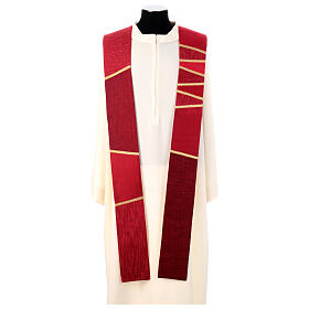 Estola sacerdotal patchwork cortes dorados Atelier Sirio