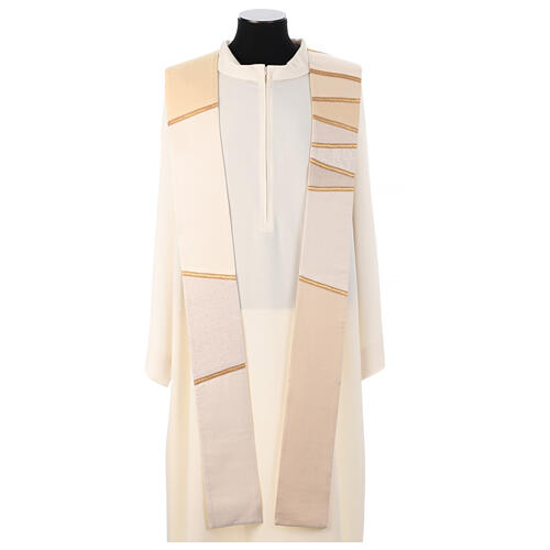 Estola sacerdotal patchwork cortes dorados Atelier Sirio 3