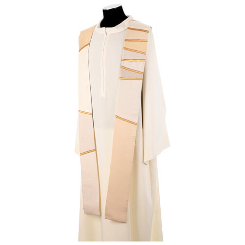 Estola sacerdotal patchwork cortes dorados Atelier Sirio 13