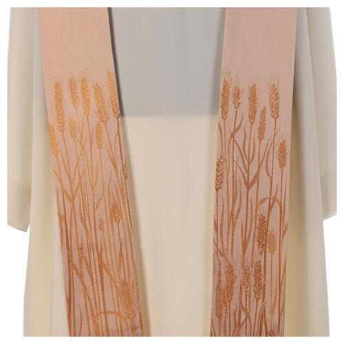 Priesterstola, Jacquardgewebe mit Ährenmotiv, Atelier Sirio 2