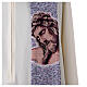 Étole pointue Christ avec couronne d'épines violette s2