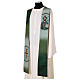 Pointed stole, Christ Pantocrator, four liturgical colours s2
